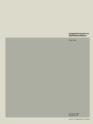 cover image of Langzeitversuche an Stahlbetonstützen
